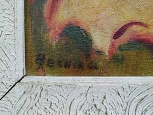 lot 75 image: Original Oil Painting The Jester Clown