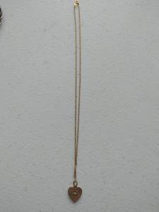 lot 266 image: 14k Gold Necklace & Pendant