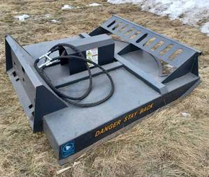 Nearly New Wolverine 72-inch Skid Loader Brush Mower Only used a couple of hrs.