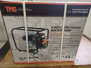 New in the Box TMG - TWP 80 Semi Trash Water Pump 3-inch, 242 GPM
