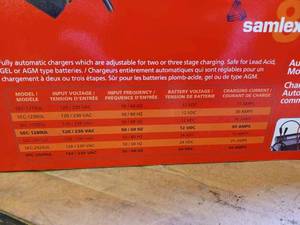 New in the Box Samlex Power Automatic Battery Charger 8040 Amp