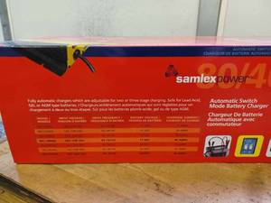 New in the Box Samlex Power Automatic Battery Charger 8040 Amp