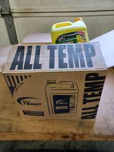 New Case of 6-gallons of Green Power All Temp Ready to Fill Green Antifreeze