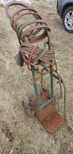 Oxy-Acetylene Torch Set with Hose, 2 Gauges and Torch Cart