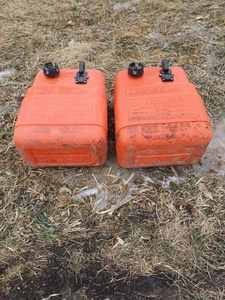 Two Plastic Boat Tanks