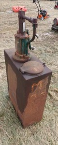 Opaco Lubester Tank Model 3-200 with Hand Crank Pump 33-inches Tall by 22-inches
