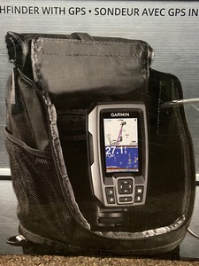 lot 23 image: New Garmin Striker-4 Portable Fish Finder Kit With GPS