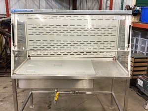lot 26 image: Labconco Stainless Steel Table With Built-In Sink System