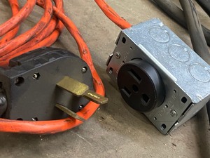 lot 5-A image: (2) 230Volt Electric Cords