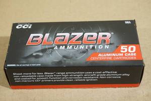 50 CCI Blazer 9mm Luger 115 Gr FMJ Aluminum Case Ammo