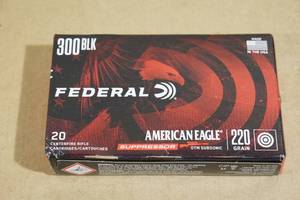 20 Federal American Eagle .300 Blackout 220 Gr OTM Subsonic Ammo