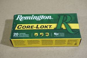 20 Remington .30-30 Win 150 Gr Core-Lokt SP Ammo