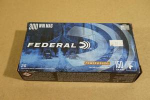 20 Federal Power-Shok .300 Win Mag 150 Gr JSP Ammo