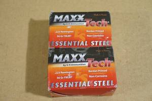 40 Maxx Tech .223 Rem 56 Gr FMJBT Steel Case Ammo