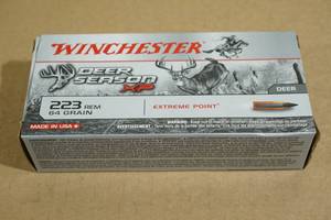 20 Winchester Deer Season XP .223 Rem 64 Gr Extreme Point Ammo