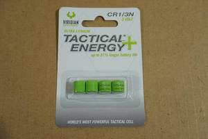 4 Viridian Ultra Lithium Tactical Energy  CR13N 3 Volt Batteries