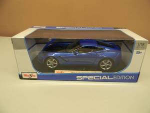 MAISTO 118 SCALE SPECIAL EDITION BLUE 2014 CORVETTE STINGRAY - NEW IN BOX - AWESOME PIECE - SEE PICTURES