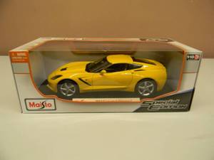 MAISTO 118 SCALE SPECIAL EDITION YELLOW 2014 CORVETTE STINGRAY - NEW IN BOX - AWESOME PIECE - SEE PICTURES