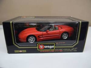 BURAGO DIAMONDS 118 SCALE 1998 CHEVROLET CORVETTE CONVERTIBLE - NEW IN BOX - VERY COOL PIECE - SEE PICTURES