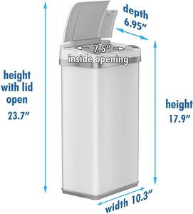 lot 184 image: iTouchless 4 Gallon Sensor Trash Can with Odor Filter and Fragrance