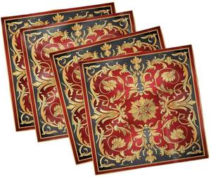 lot 80 image: Turkish Pattern Set of 4 Napkins, 18 x 18