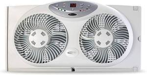 lot 59 image: Bionaire Window Fan with Twin 8.5-Inch Reversible Airflow Blades