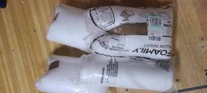 lot 13 image: Foamily Throw Pillows Insert 12 x 20 Inches & IKEA MYSKGRS Duvet Insert,