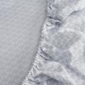 lot 57 image: Simply Clean 5-Piece Silver Grey Pleated Microfiber TwinTwin XL Bed in a Bag Set