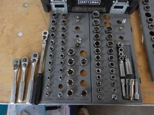 Craftsman 38 Socket Set-6&12 Point, Shallow & Deep With Organizer, Ratchets, Extension & More.