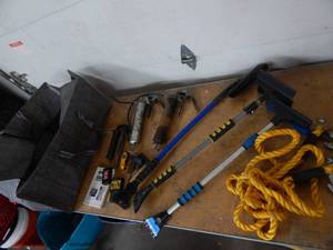 3-Snow Brushes, 3-Grease Guns, GM & For OBDI Code Readers, Tow Rope & More
