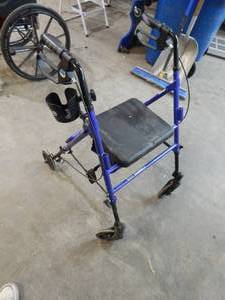 Lumex Rolling Walker With Brakes & Cup Holder