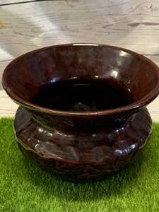 lot 1 image: Antique Pottery Spittoon 5 Tall