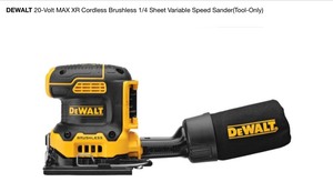 DEWALT 20-Volt MAX XR Cordless Brushless 14 Sheet Variable Speed Sander(Tool-Only). See Pictures