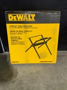 DEWALT 10 in. Compact Table Saw Stand for Jobsite. See Pictures