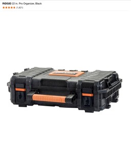 RIDGID 22 in. Pro Organizer, Black & RIDGID 22 in. Pro Box, Black. See Pictures