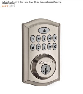 Kwikset Smartcode 913 & 909 Venetian Bronze and Satin Nickel Touchpad Electronic DeadBolts. See Pictures