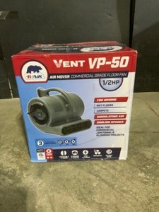 B-Air 12 HP Air Mover for Janitorial Water Damage Restoration Stackable Carpet Dryer Floor Blower Fan in Grey. See Pictures