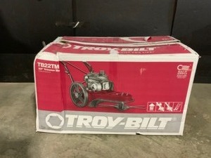 Troy-Bilt 22 in. 140 cc Gas Walk Behind String Trimmer Mower. See Pictures