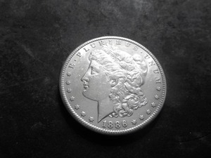 1886 S Morgan Silver Dollar