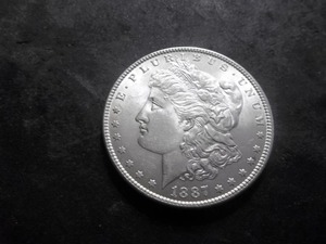 1887 Morgan Silver Dollar