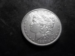 1887 O Morgan Silver Dollar