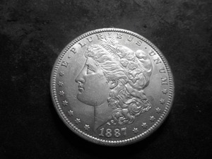 1887 S Morgan Silver Dollar