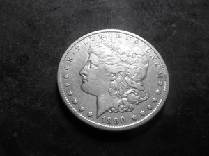 1890 CC Morgan Silver Dollar