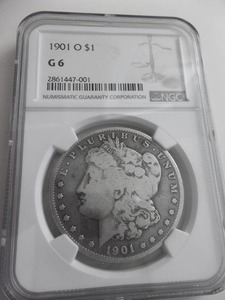 1901 O Morgan Silver Dollar