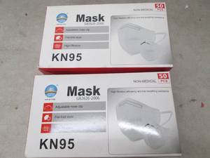 2 packs of 50 pcs of non medical KN...