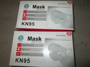 2 packs of 50 pcs of non medical KN...