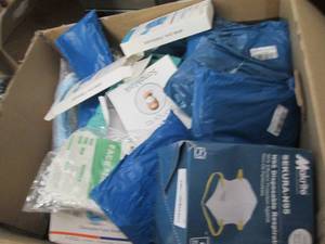 box of disposable masks ...