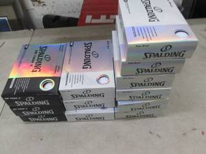 12 packages of 12 spalding white go...