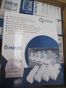 6 samazel shoe slots organizers 6 p...