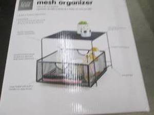 easy home black mesh organizer ...